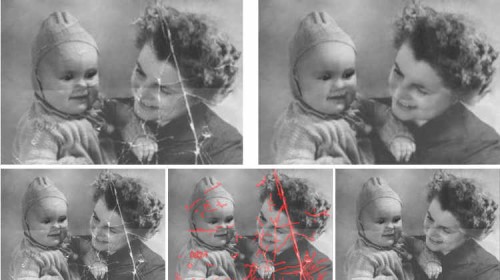 Retoucher Familienfoto