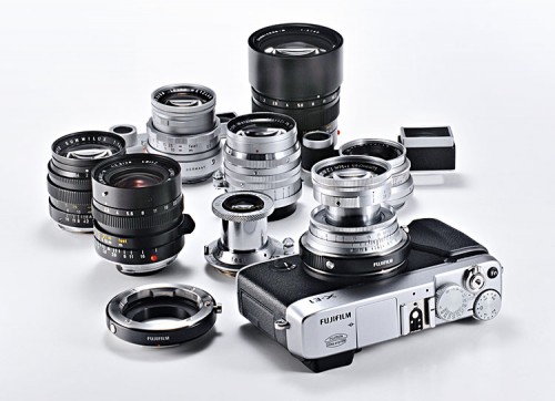 Fujifilm X-E1 mit M-mount-Adapter und Leica M-Objektiven