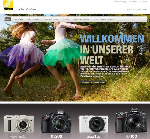 Nikon Webseite