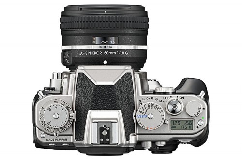 Nikon Df silber 50mm1.8 Aufsicht