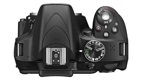 Nikon D3300 schwarz Oberseite