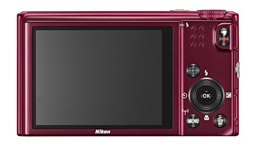 Nikon Coolpix S9600 rot Rückseite