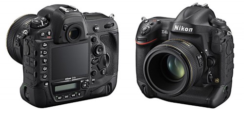 Nikon D4s 34-Ansichten hinten und vorne