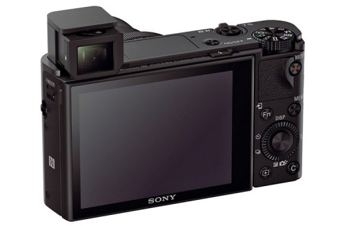 Sony RX100III Rückseite mit EVF