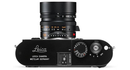 Leica M-P schwarz Aufsicht