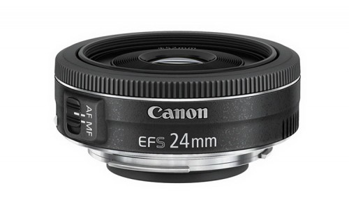 Canon EF-S 24mm f2.8 STM Slant without cap