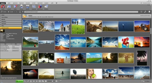 Magix Foto Manager 15 Deluxe Mainscreen