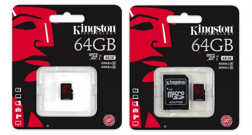 Kingston microSDXC UHS-I U3 64GB Packs