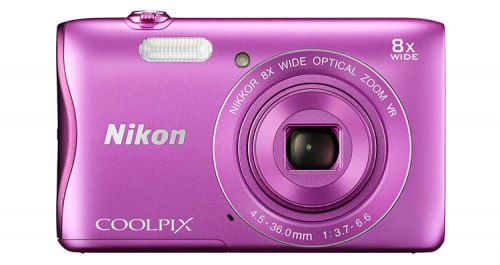 Nikon Coolpix S3700 pink front