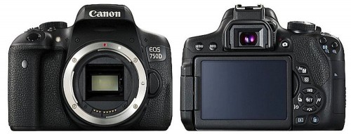 Canon EOS D750 Front Back 