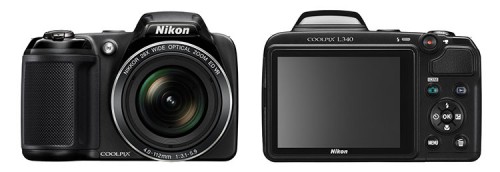 Nikon L340 front-back