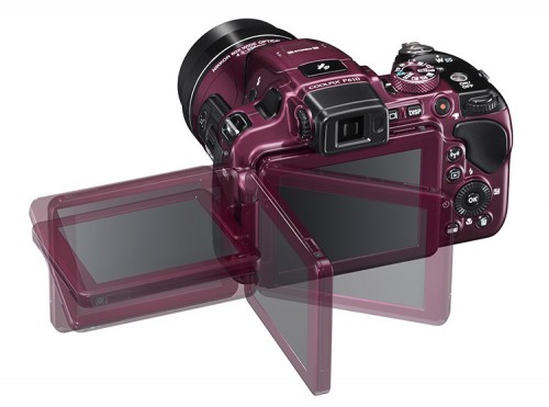 Nikon Coolpix P610 LCD-Positionen