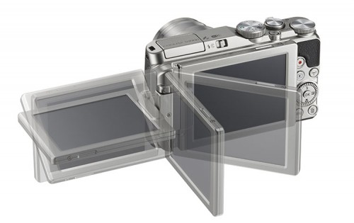 Nikon S9900 silbern LCD-Positionen