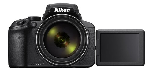 Nikon Coolpix P900 frontal seitliche LCD