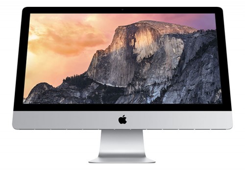 Apple iMac27 Tilt Yosemite-Homescreen