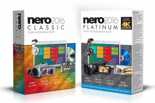 Nero 2016 Classic und Platinum Box