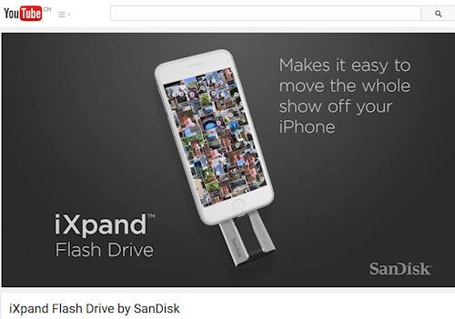 SanDisk iXpand YouTube 500