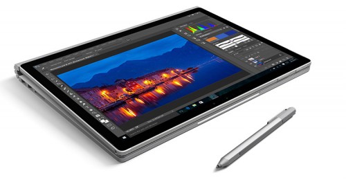Microsoft Surface Book mit Photoshop