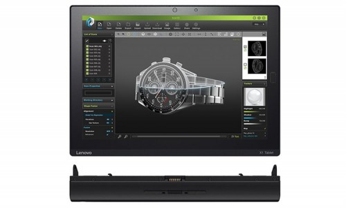 Lenovo X1 Tablet mit 3D Imaging Module frontal