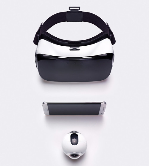 Samsung Gear 360 Kamera mit Gear VR und Smartphone