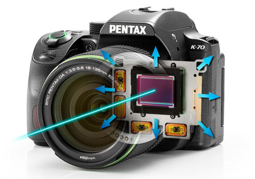 Pentax K-70 Schnitt Sensor 750