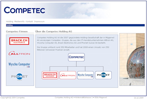 Competec-Homepage