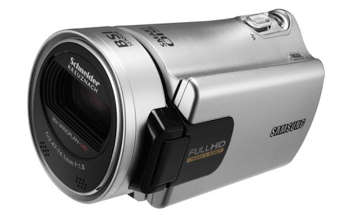 Samsung HMX-H300 silber (LCD eingeklappt)