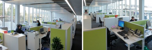 Sony Neubau Grossraumbüros