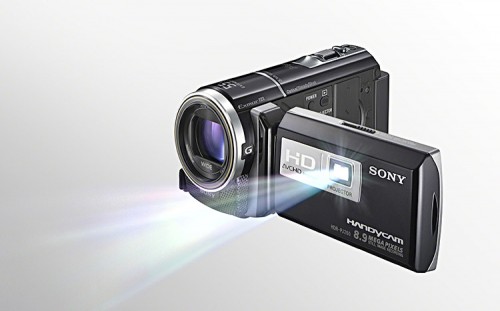 Sony Handycam PJ260VE mit eingebautem Projektor
