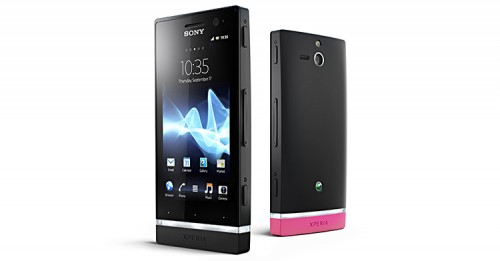 Sony Xperia U schwarz und magenta