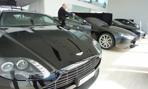 Dreharbeiten Aston Martin