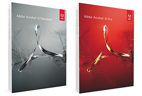 Adobe Acrobat XI Standard und Pro Boxen
