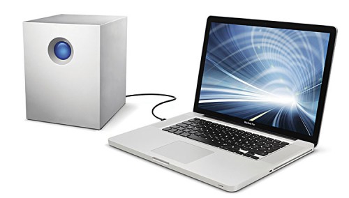 LaCie 5big ThunderBolt RAID an MacBookPro