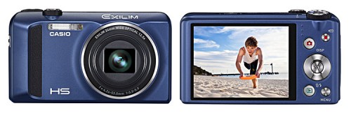 Casio EX-ZR400 Vorder- und Rückansicht