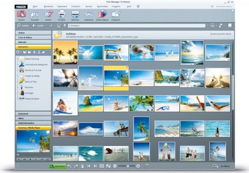 Magix Foto Magager 12 Dlx screen