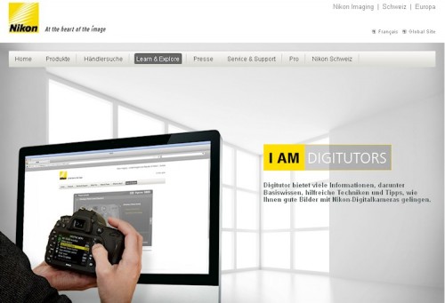 Nikon Webseite Digitutor