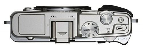 Olympus PEN E-P5 silver Aufsicht