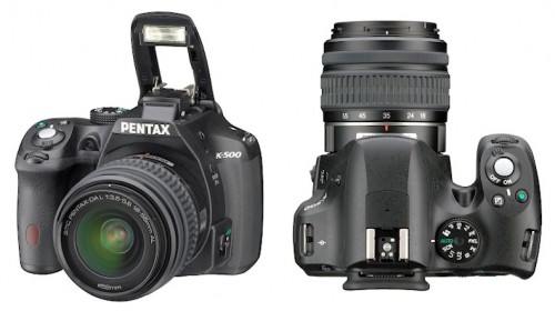 Pentax K500 flashtop750