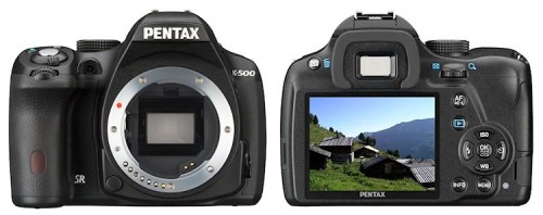 Pentax K500 frontback750