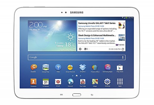 Samsung Galaxy Tab 3 10.1 frontal