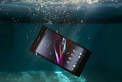 Sony Xperia Z Ultra unter Wasser
