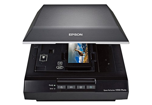 Epson Perfection V550 Photo frontal mit Dia