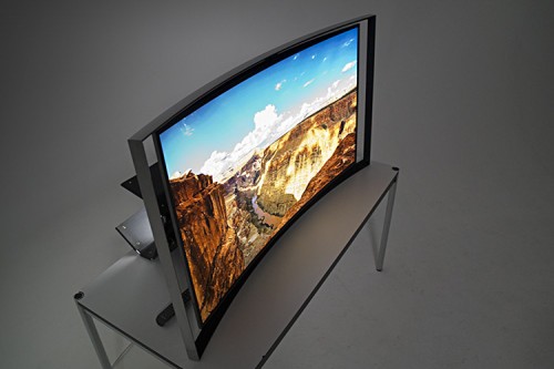 Samsung OLED 55S9C an Pressekonferenz (ZiTT2013-0828-48)