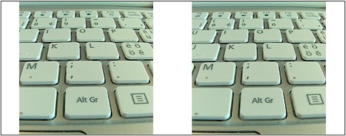 Stereobild Tastatur