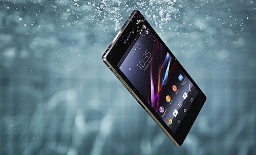 Sony Xperia Z1 unter Wasser