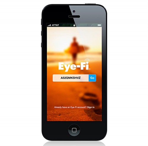 Eye-Fi App Mobi auf iPhone5