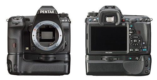 Pentax K-3 mit BG5 Font- und Rückseite