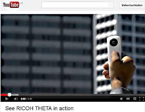 Ricoh Theta auf YouTube