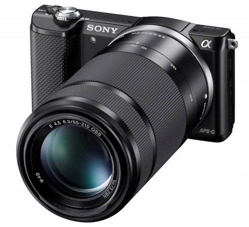Sony Alpha-5000 wSEL55210_right_black