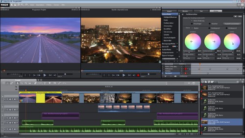 Magix Video Pro X6 Hauptscreen
